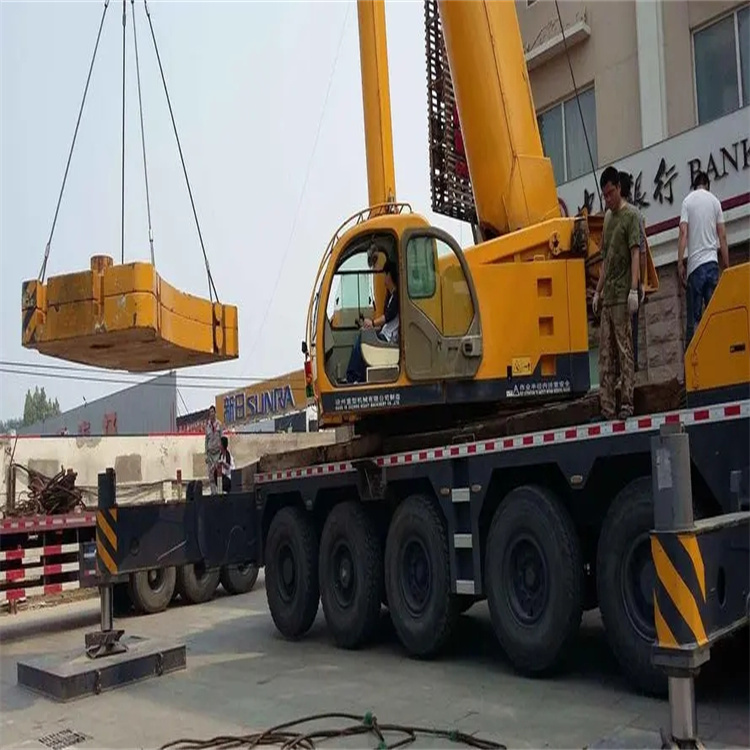 杭州上城当地吊车出租|机器吊装|75吨|工厂搬迁服务